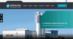 Desktop Screenshot of ebbecke-verfahrenstechnik.de