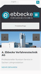 Mobile Screenshot of ebbecke-verfahrenstechnik.de